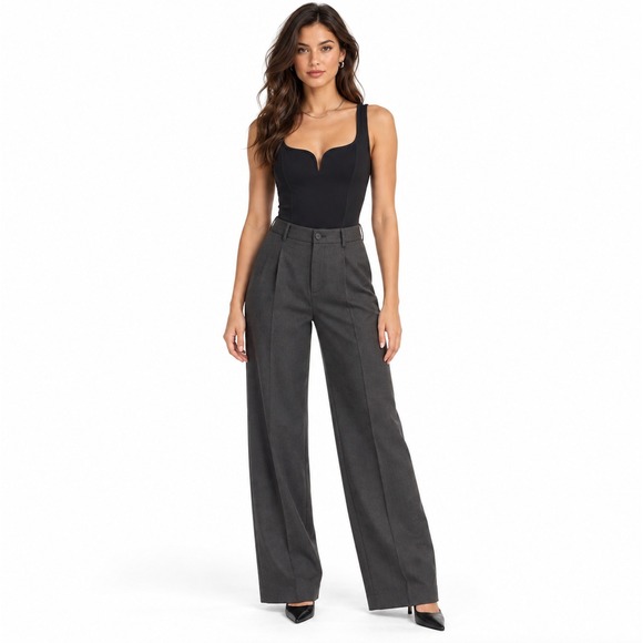 Abercrombie & Fitch Tops - Abercrombie & Fitch Soft A&F Collection Notched Sweetheart Bodysuit Black SMALL